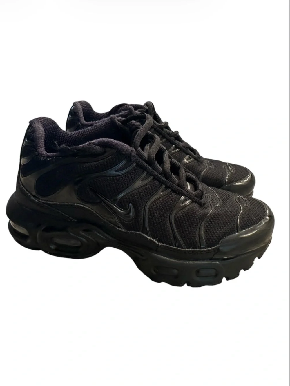 Nike Air Max Plus TN Grade School (GS) Black / Yellow - Size 13C - CD0610-001